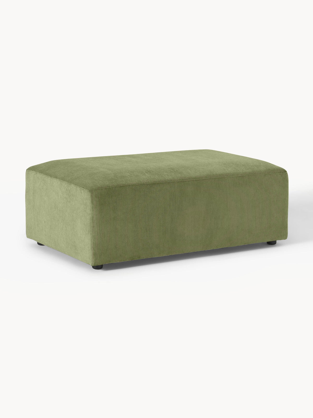 Melraine XL Ottoman in Corduroy, W 116 x D 72 cm