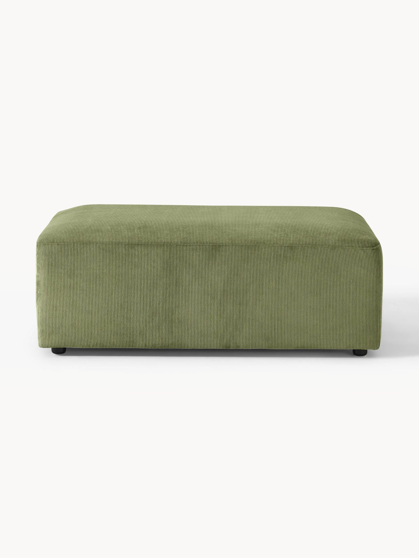 Melraine XL Ottoman in Corduroy, W 116 x D 72 cm