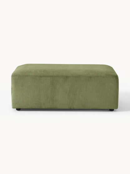 Melraine XL Ottoman in Corduroy, W 116 x D 72 cm