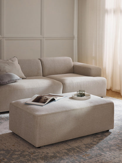 Melraine XL Ottoman, W 116 x D 72 cm