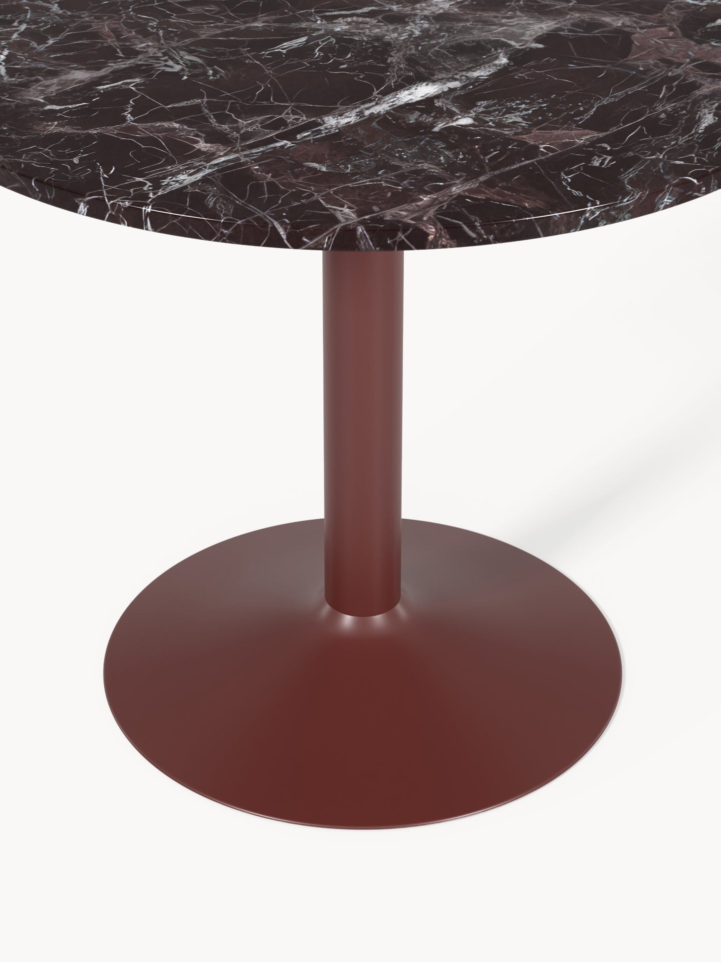 Milbrook Round Dining Table in Marble, Ø 90 cm