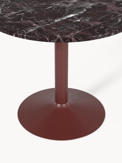 Milbrook Round Dining Table in Marble, Ø 90 cm