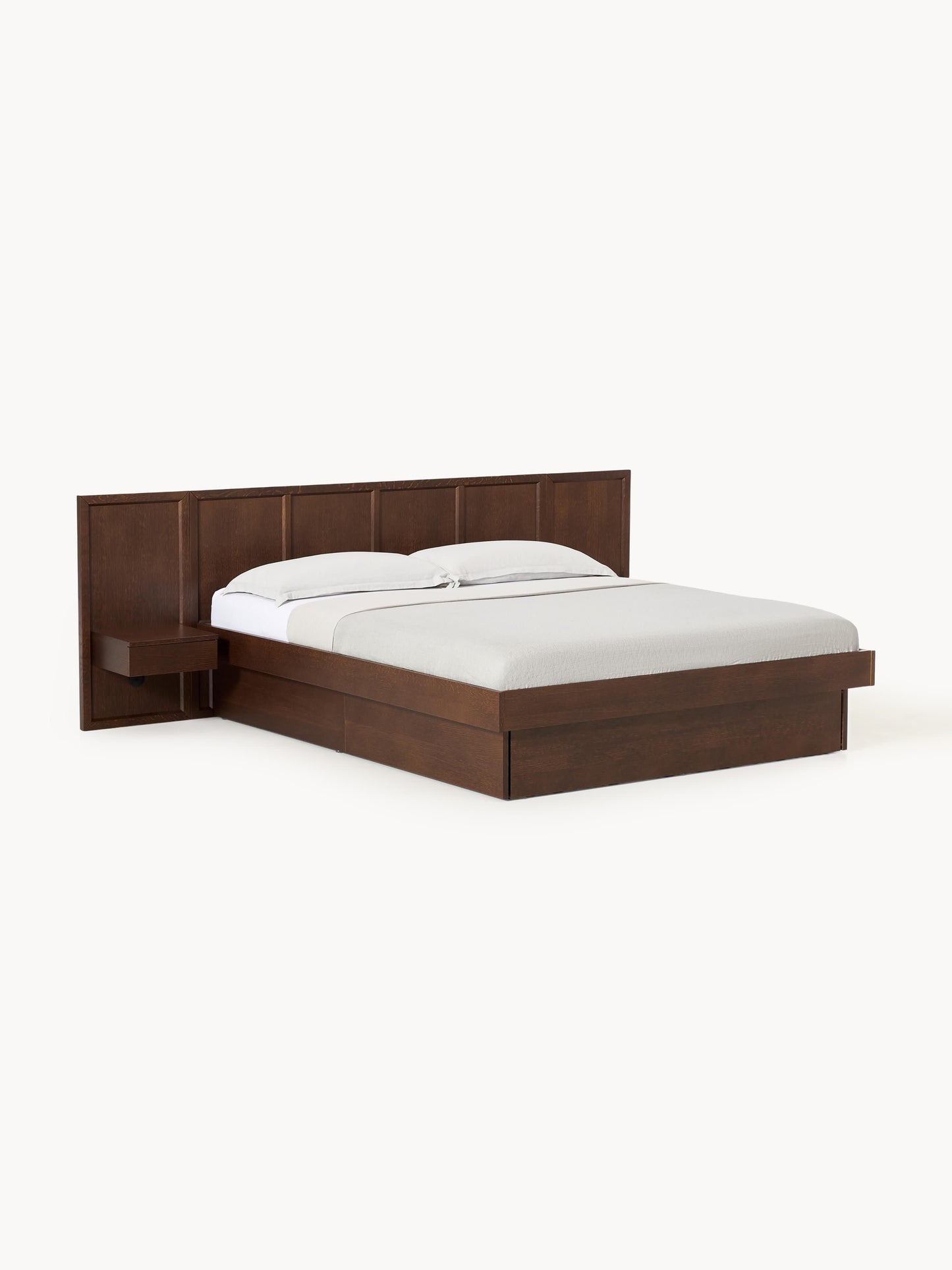 Nantorra Wooden Bed with Bedside Tables and Headboard