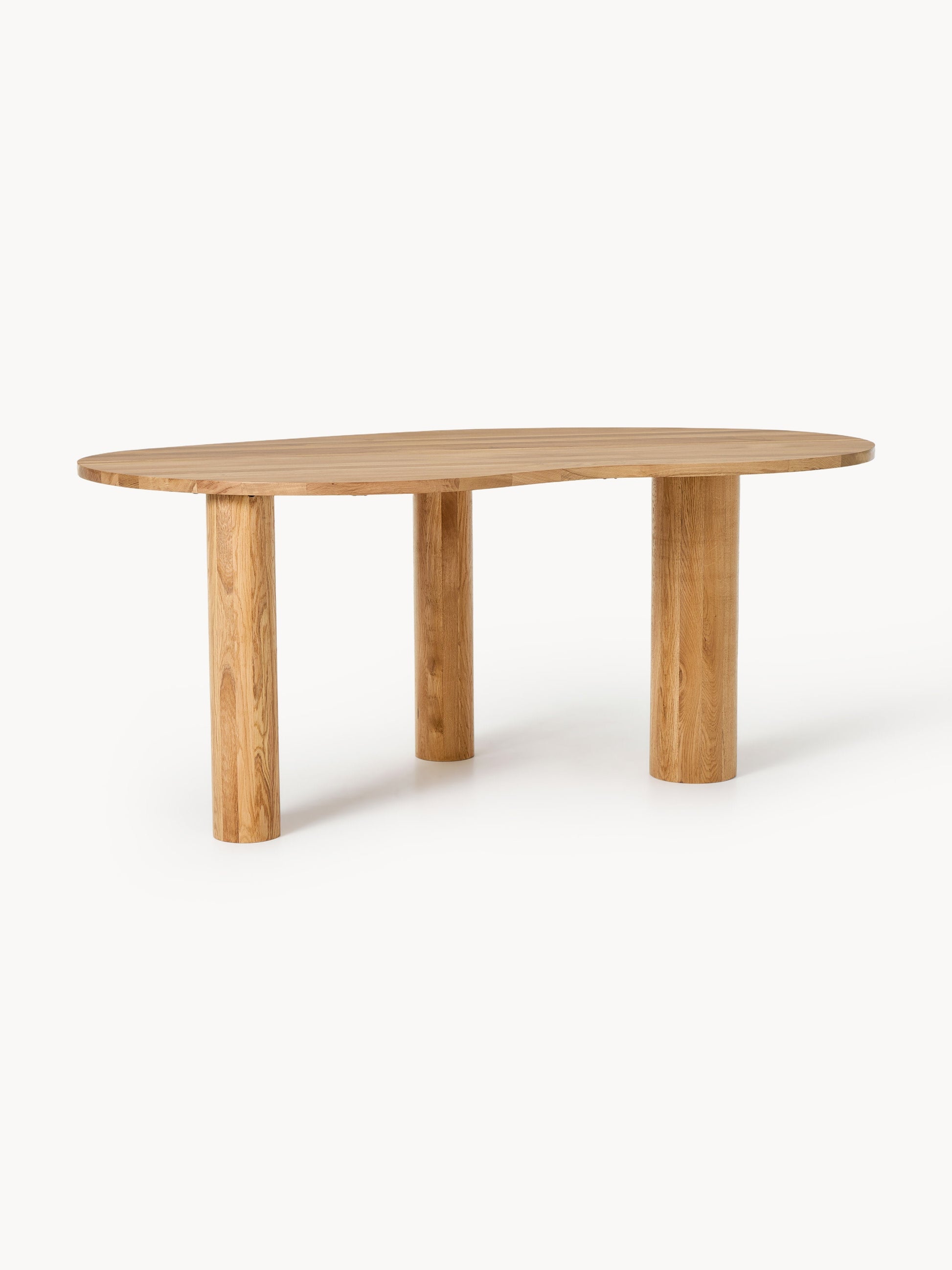 Narquade Oak Dining Table with Organic Shape, in Various Sizes