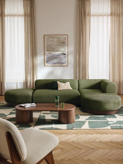 Natworth Modular Teddy Bouclé Corner Sofa