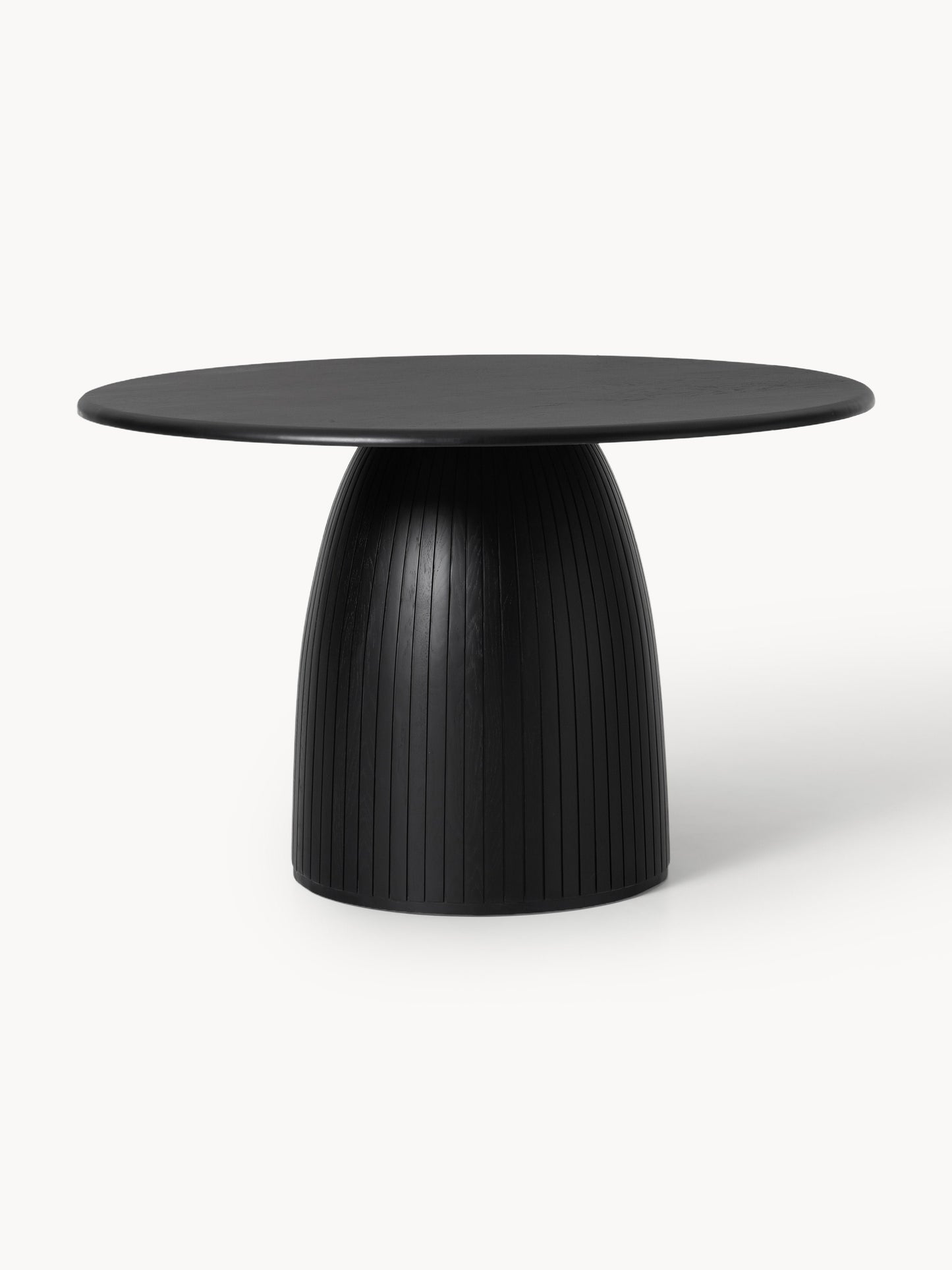 Nelviro Round Dining Table with Fluted Texture, in Various Sizes
