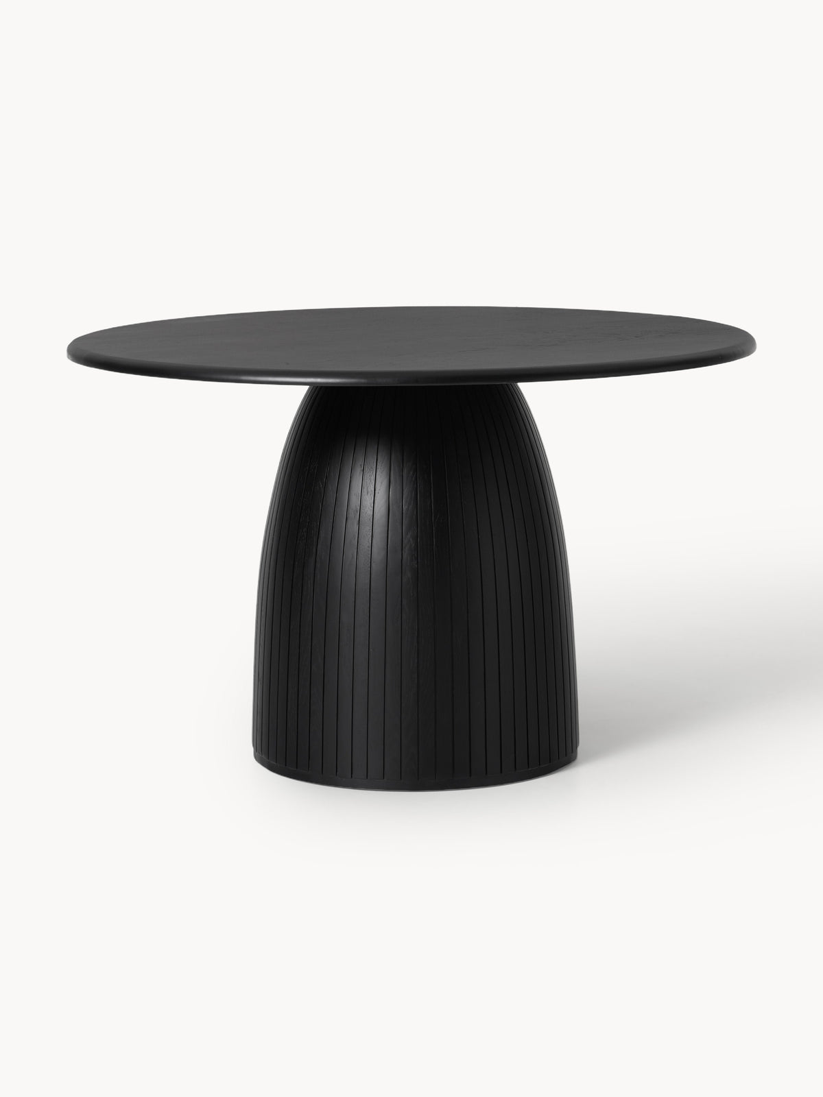 Nelviro Round Dining Table with Fluted Texture, in Various Sizes