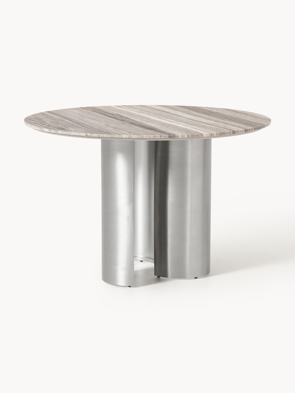Noamvir Round Dining Table with Marble Tabletop, Ø 120 cm