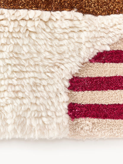 Roscmund Wool Rug, Hand-Tufted, with High-Low Texture