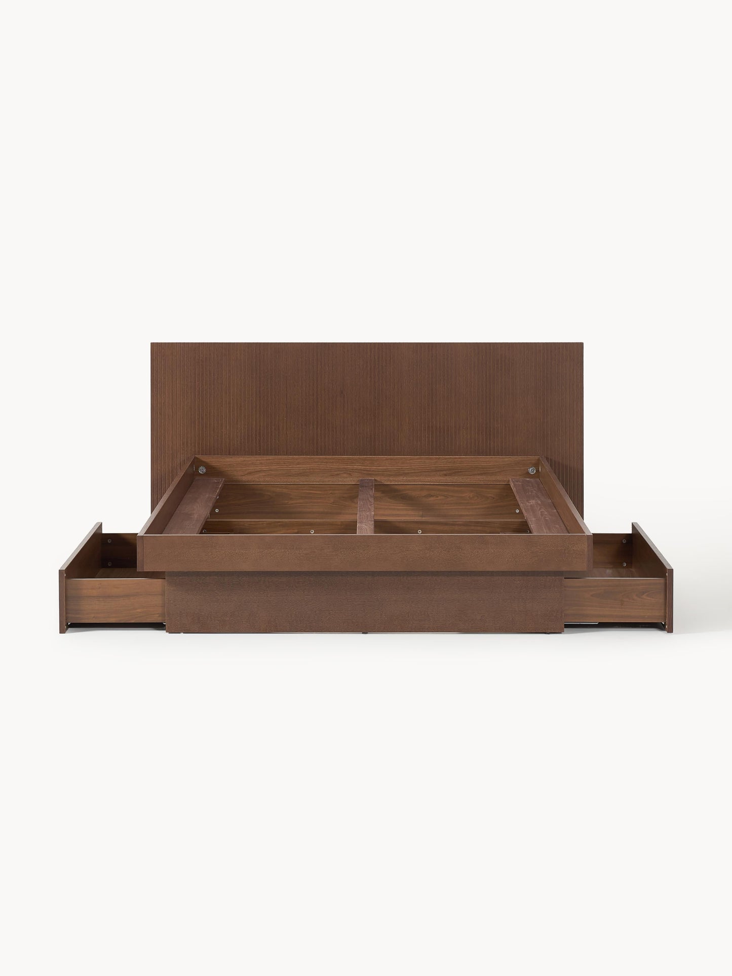 Satveno Wooden Bed with Headboard and Drawers