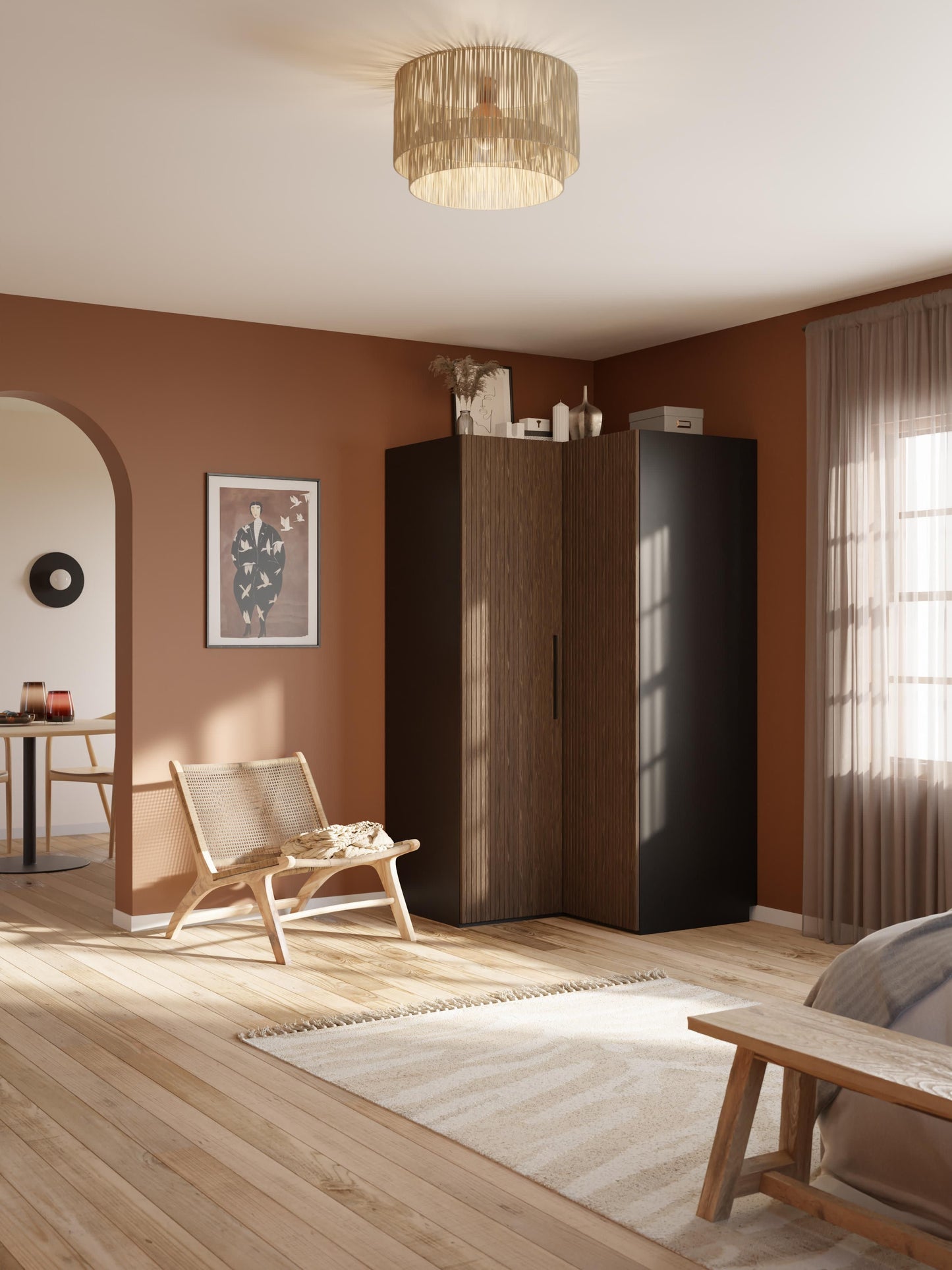 Simvorth Modular Corner Wardrobe, 115 cm Wide