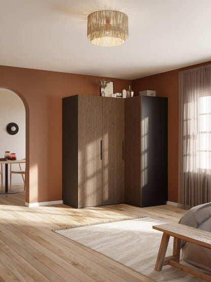 Simvorth Modular Corner Wardrobe, 165 cm Wide, in Various Sizes