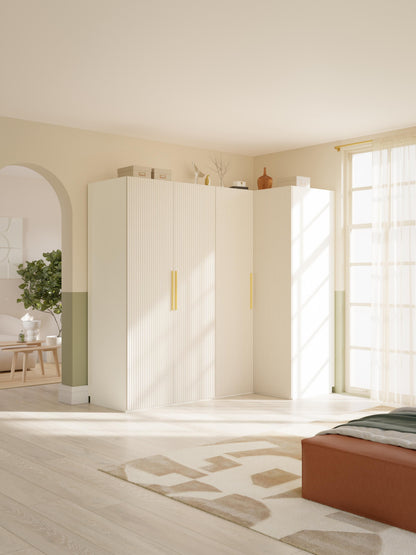 Simvorth Modular Corner Wardrobe, 215 cm Wide, in Various Sizes