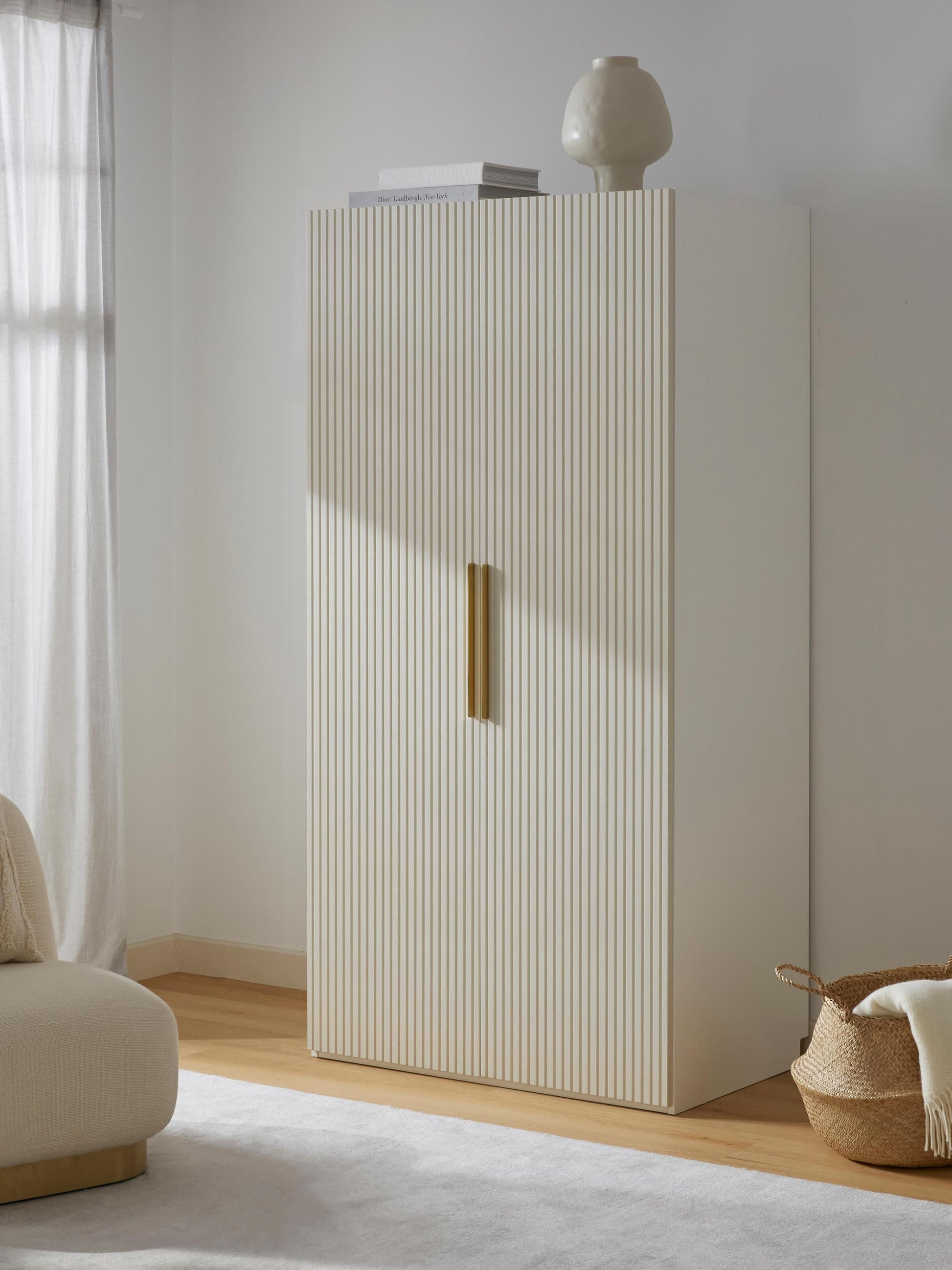 Simvorth Modular Hinged-Door Wardrobe, 100 cm Wide, in Various Sizes