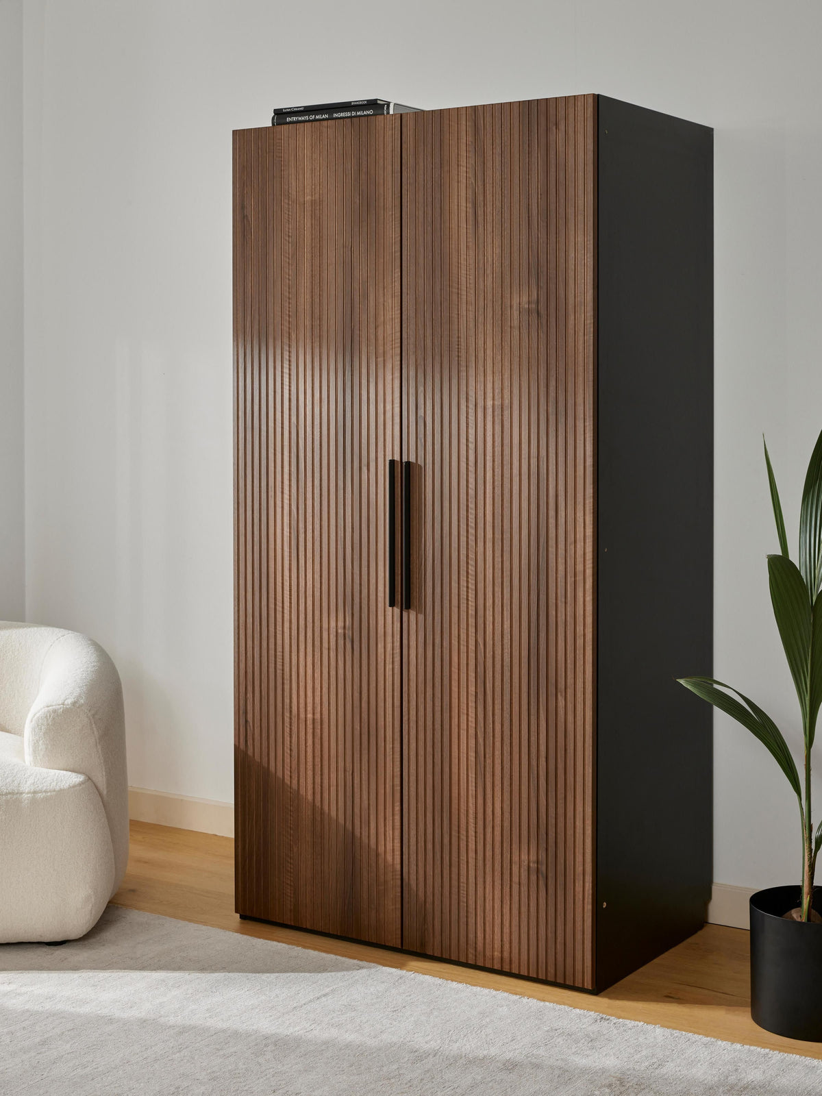 Simvorth Modular Hinged-Door Wardrobe, 100 cm Wide, in Various Sizes