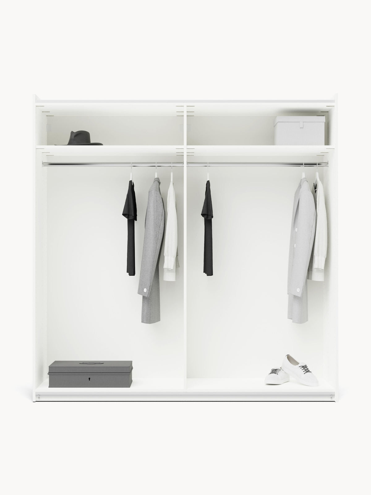 Simvorth Modular Sliding-Door Wardrobe, 200 cm Wide, in Various Sizes