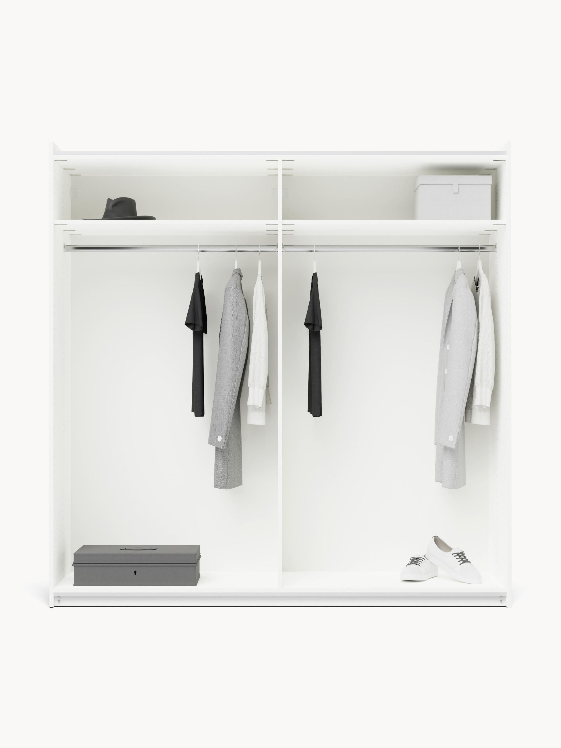 Simvorth Modular Sliding-Door Wardrobe, 200 cm Wide, in Various Sizes