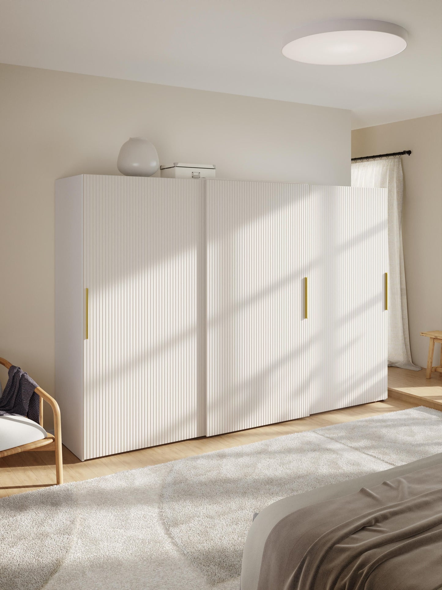 Simvorth Modular Sliding-Door Wardrobe, 300 cm Wide, in Various Sizes