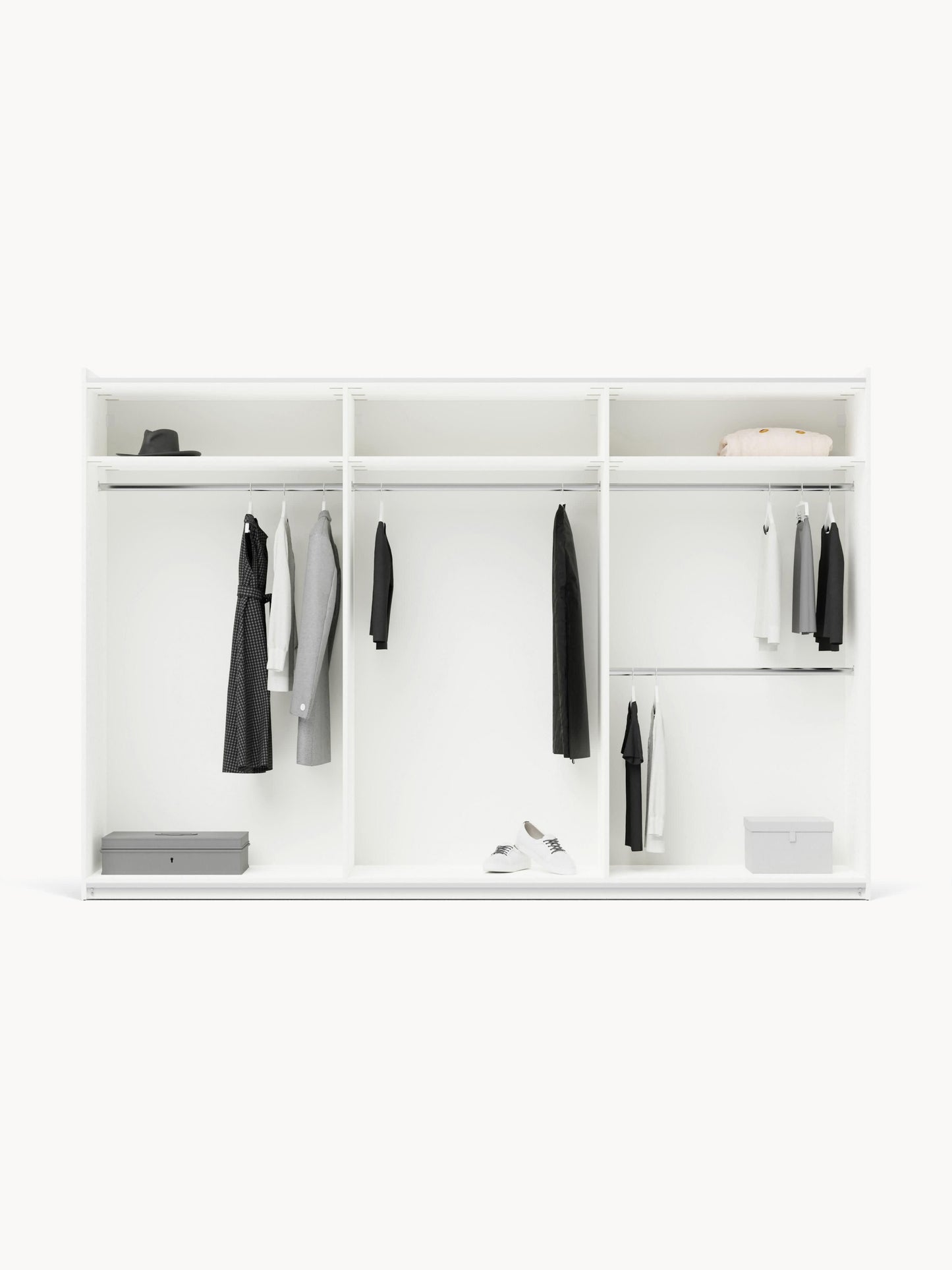 Simvorth Modular Sliding-Door Wardrobe, 300 cm Wide, in Various Sizes