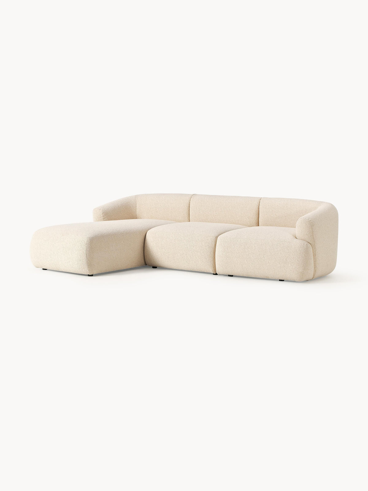 Sovranth Modular Corner Sofa in Bouclé (3-Seater)