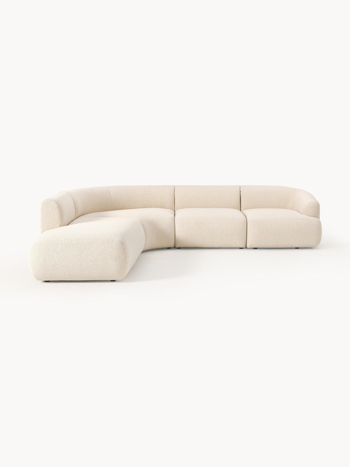Sovranth Modular Corner Sofa in Bouclé, 4-Seater