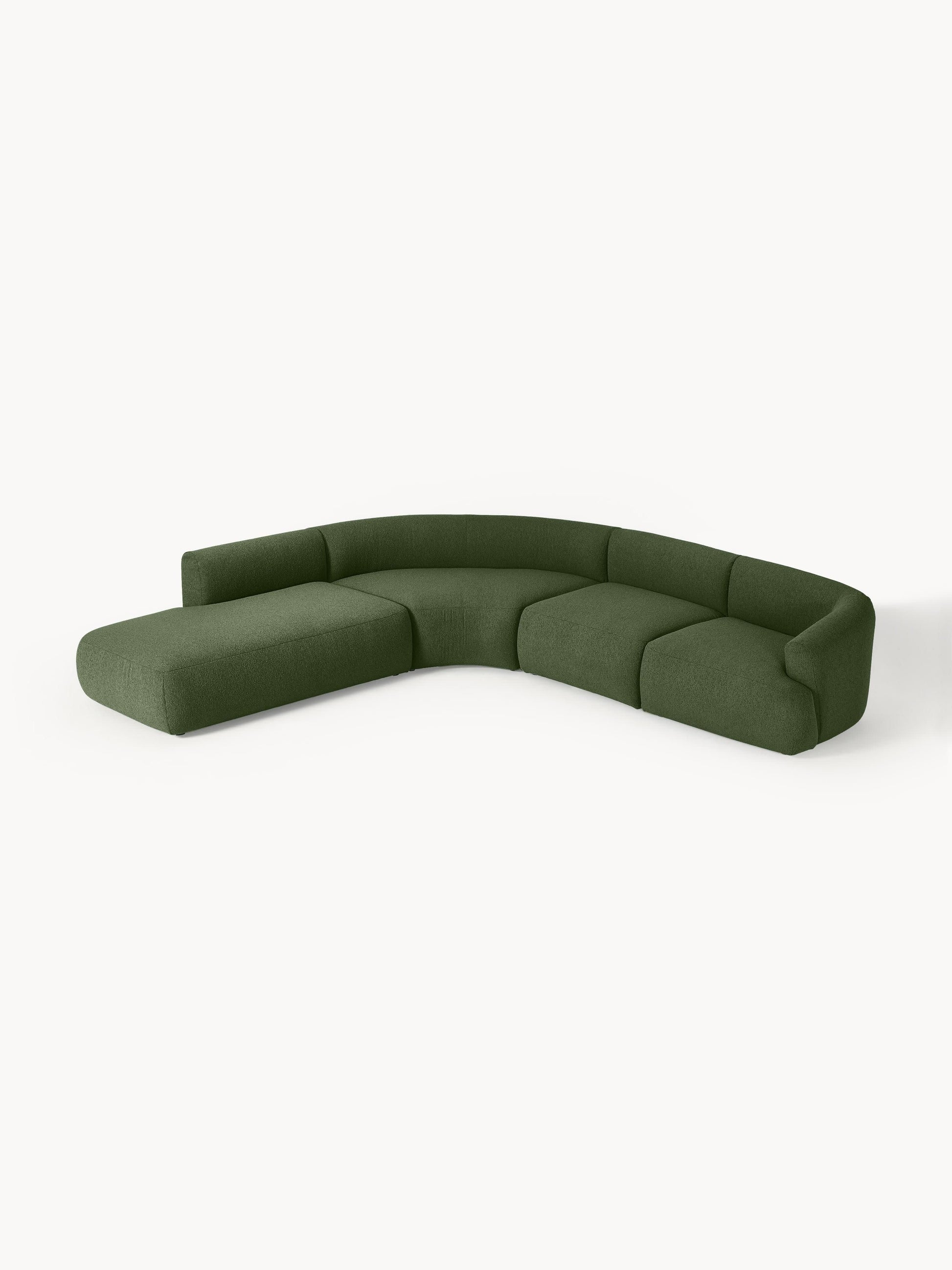 Sovranth Modular Corner Sofa in Bouclé, 4-Seater