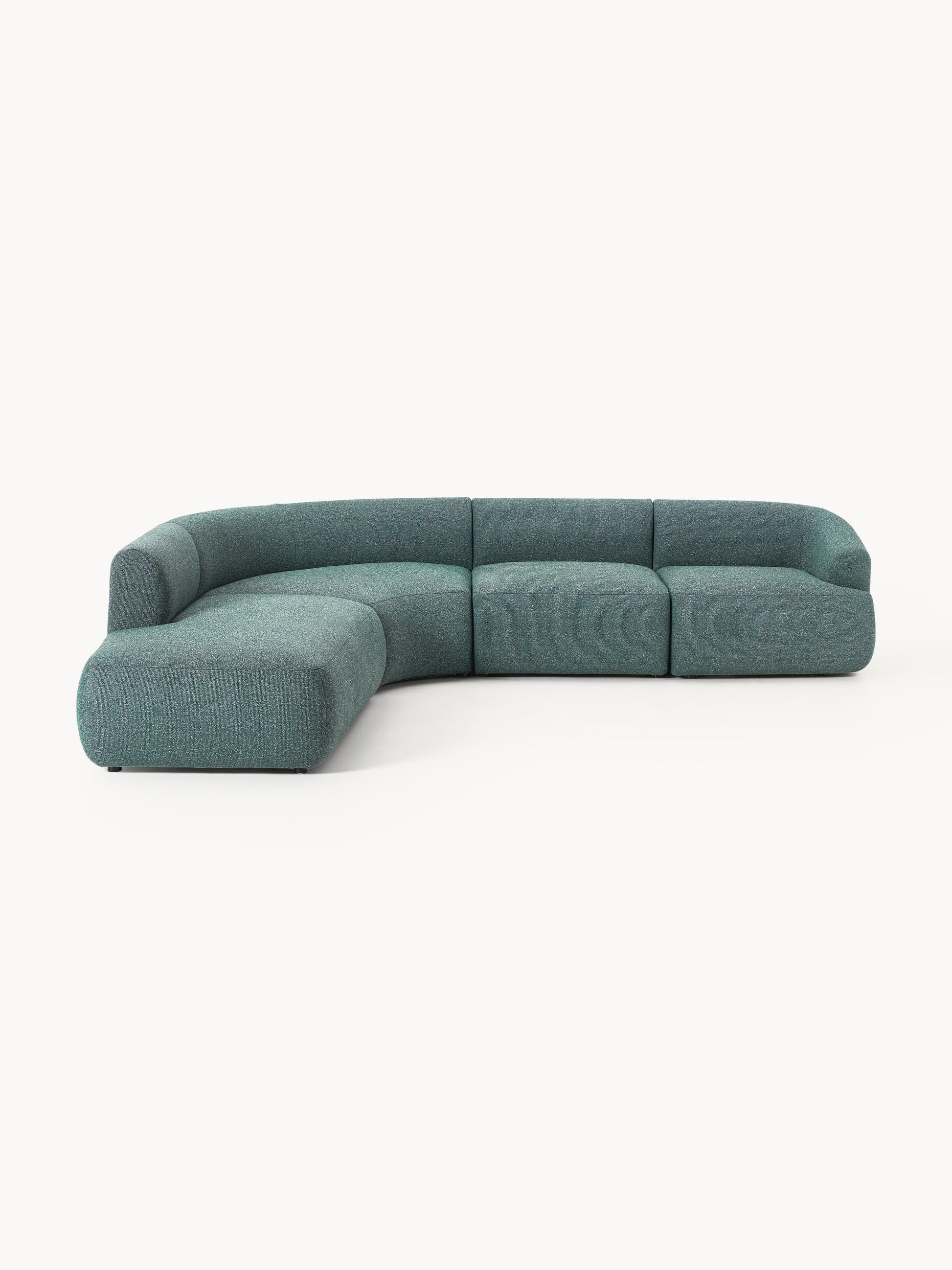 Sovranth Modular Corner Sofa in Bouclé, 4-Seater