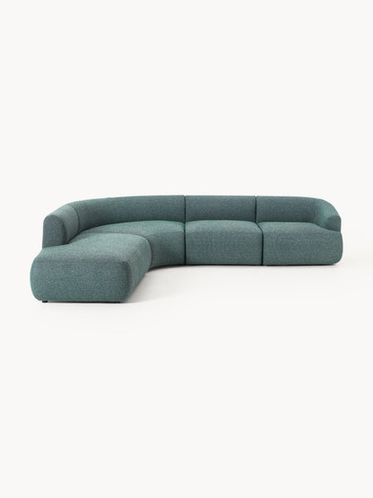 Sovranth Modular Corner Sofa in Bouclé, 4-Seater