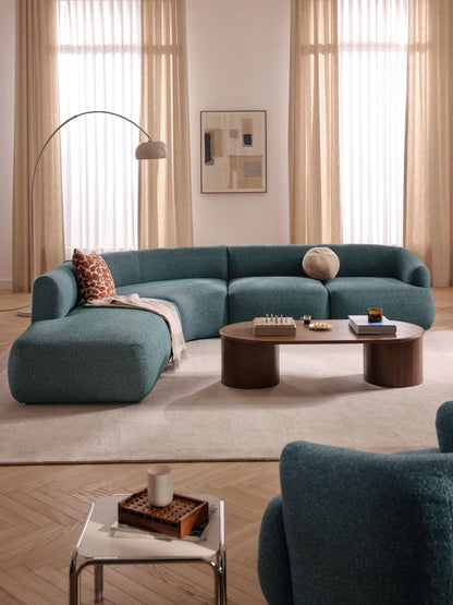 Sovranth Modular Corner Sofa in Bouclé, 4-Seater