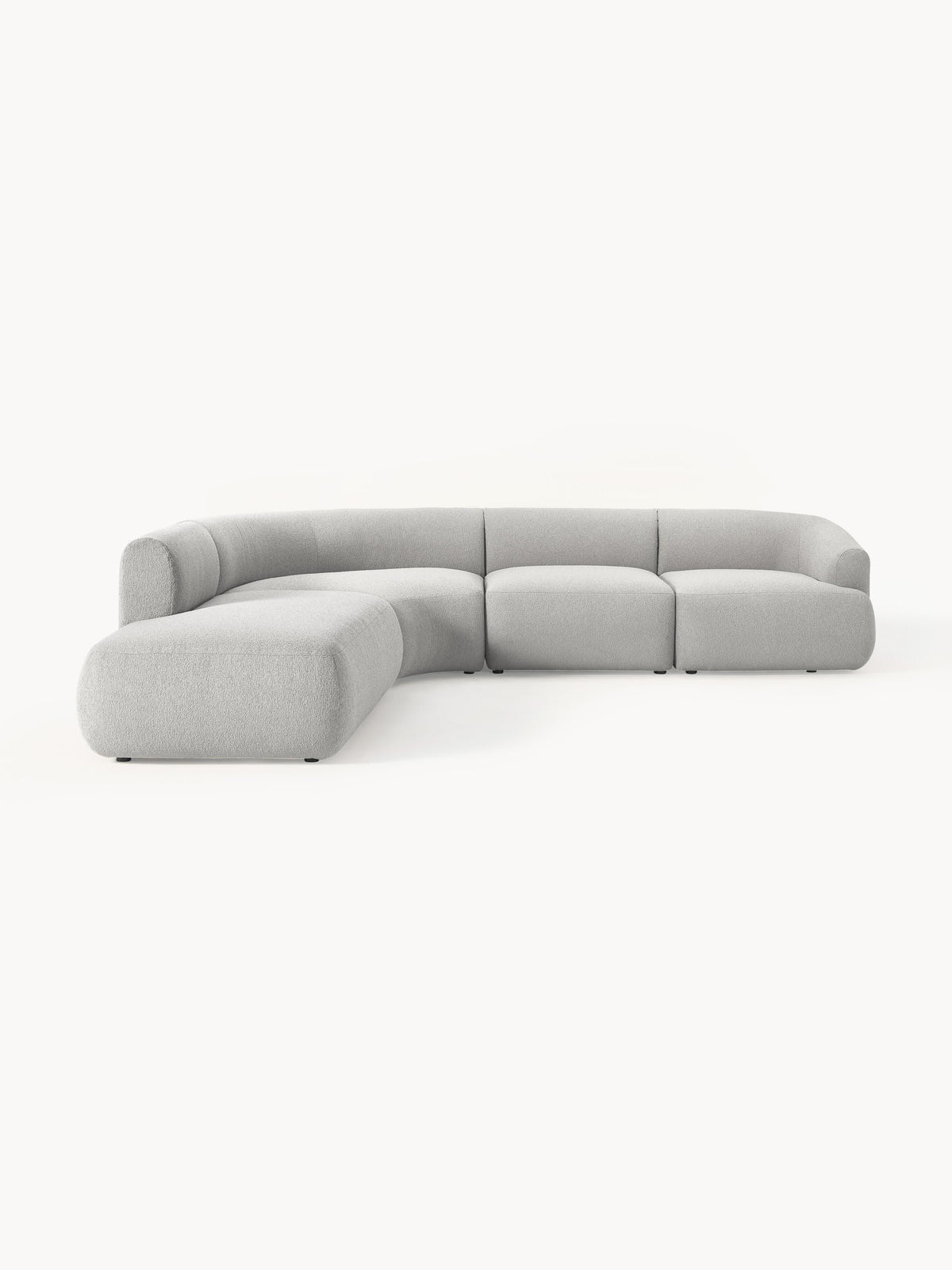 Sovranth Modular Corner Sofa in Bouclé, 4-Seater