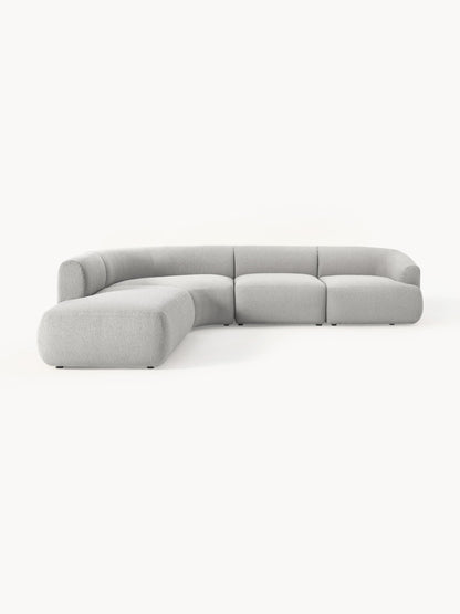 Sovranth Modular Corner Sofa in Bouclé, 4-Seater