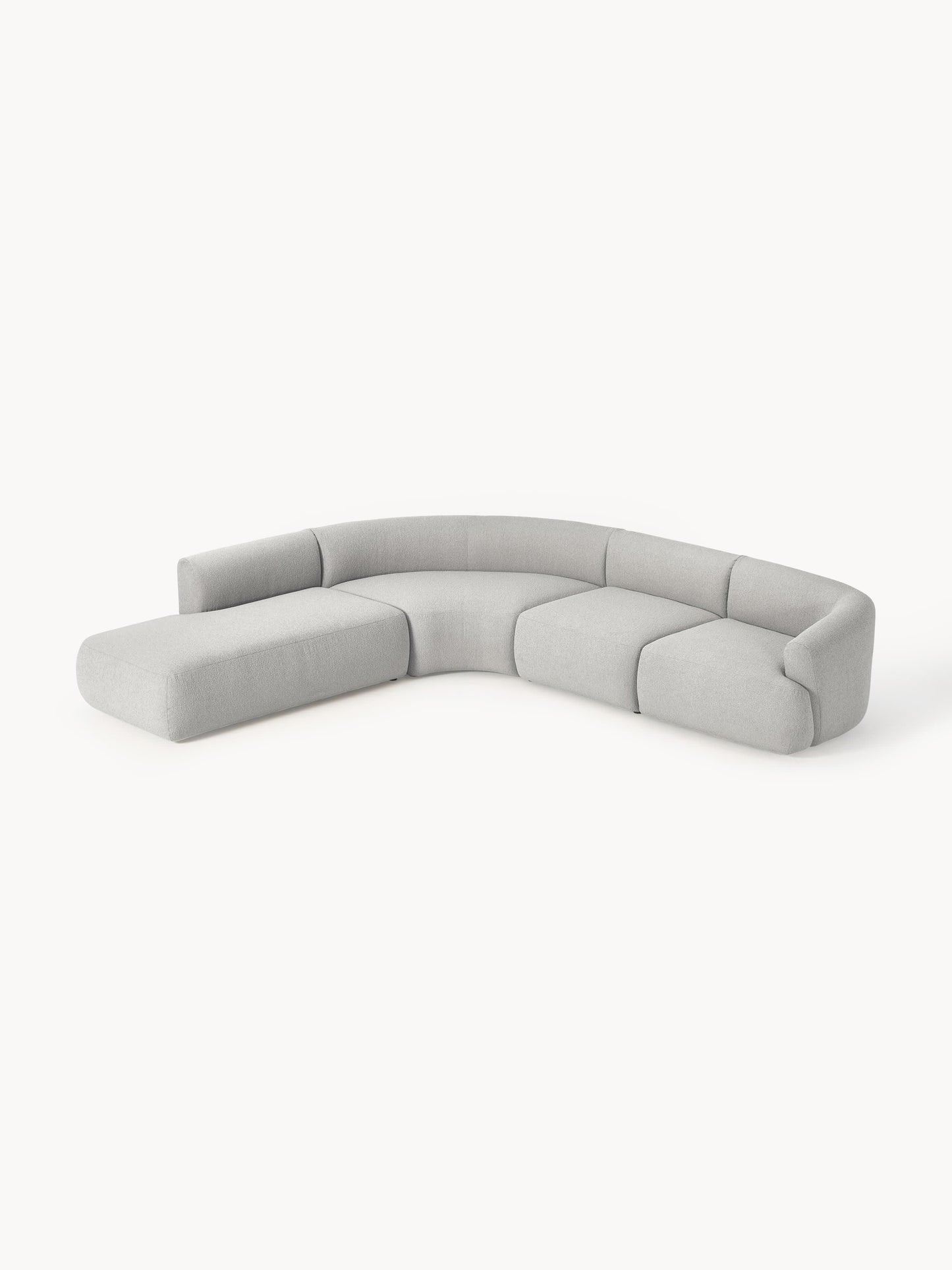 Sovranth Modular Corner Sofa in Bouclé, 4-Seater