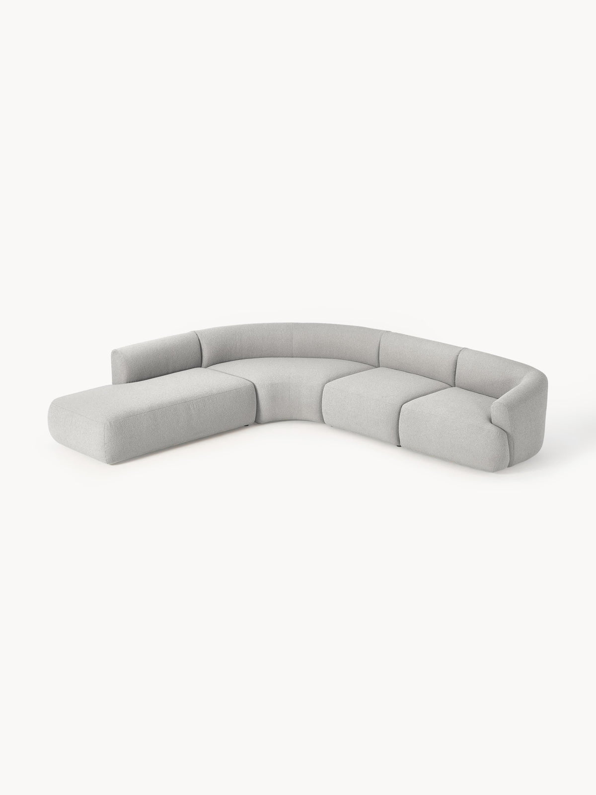 Sovranth Modular Corner Sofa in Bouclé, 4-Seater