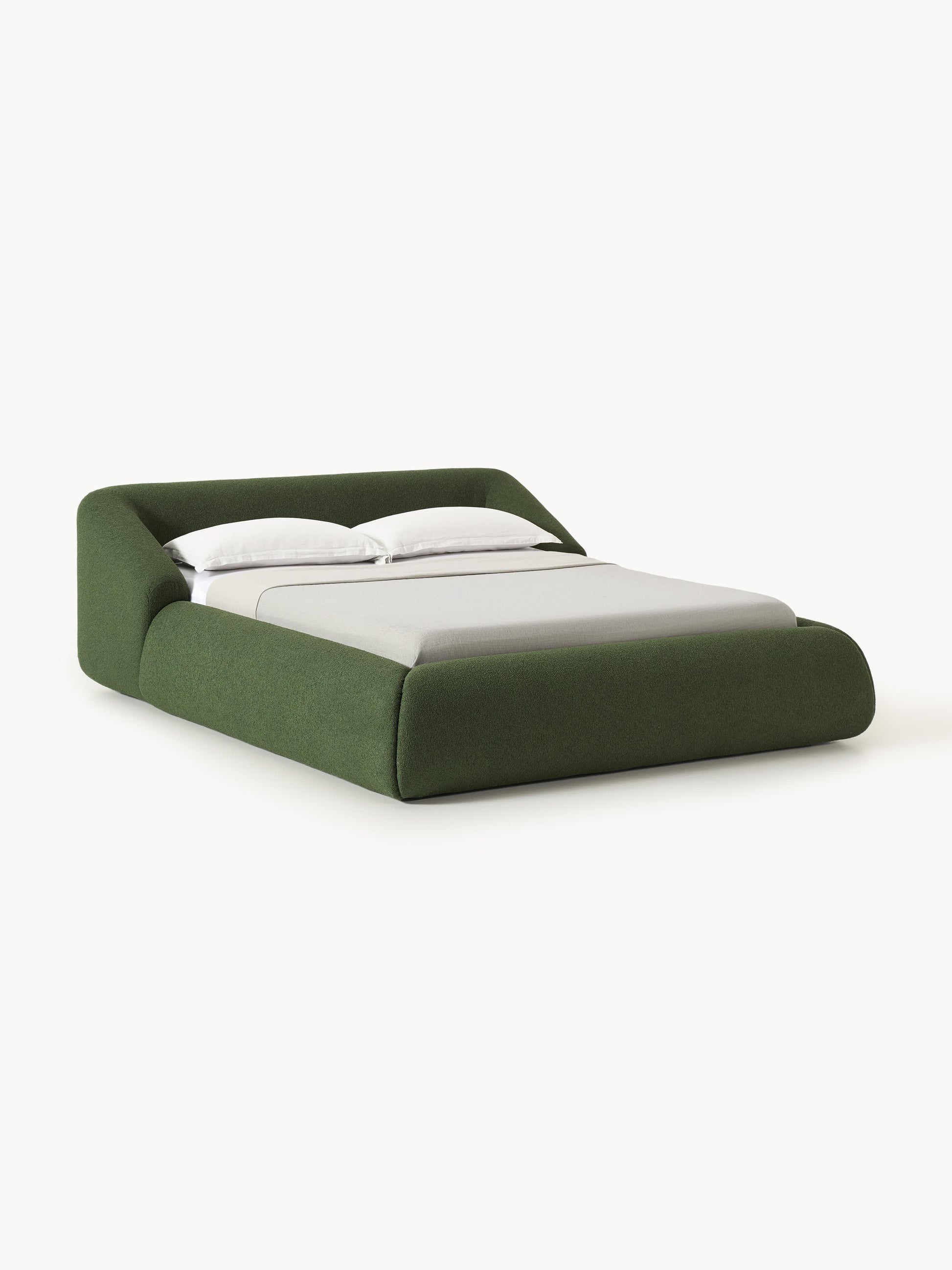 Sovranth Upholstered Bed in Bouclé