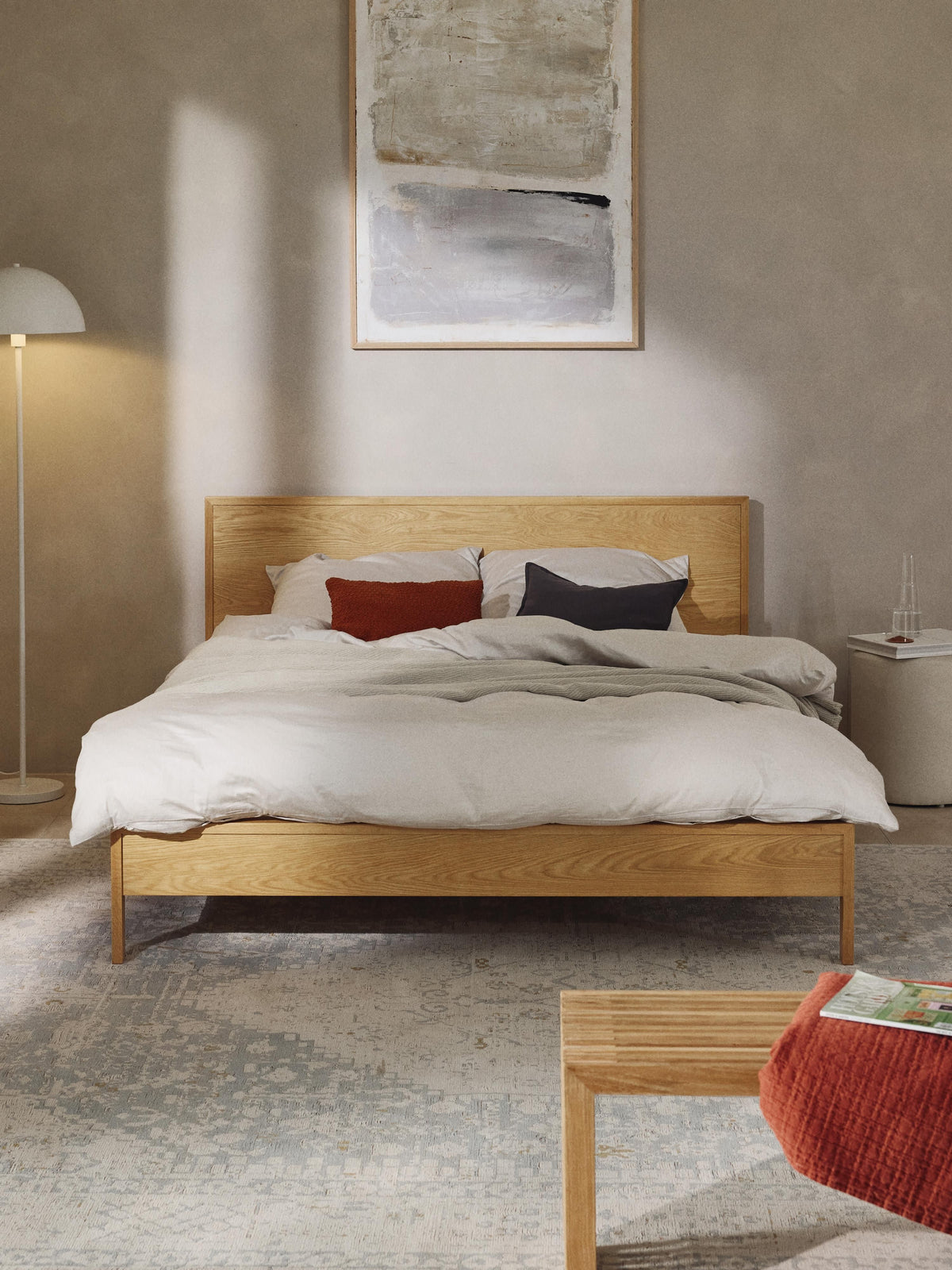 Tamvora Wooden Bed with Headboard