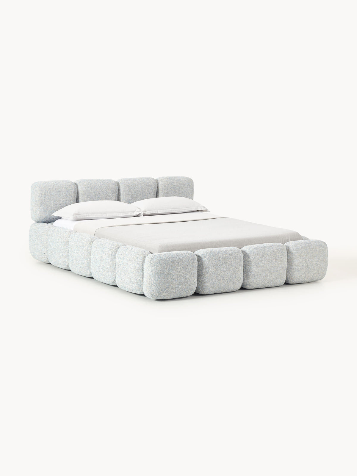 Taybris Bouclé Upholstered Bed