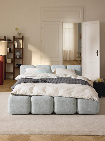 Taybris Bouclé Upholstered Bed