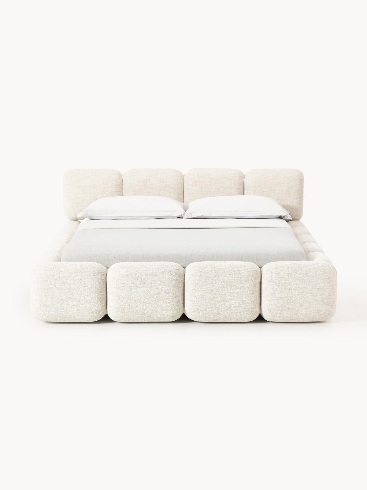 Taybris Bouclé Upholstered Bed