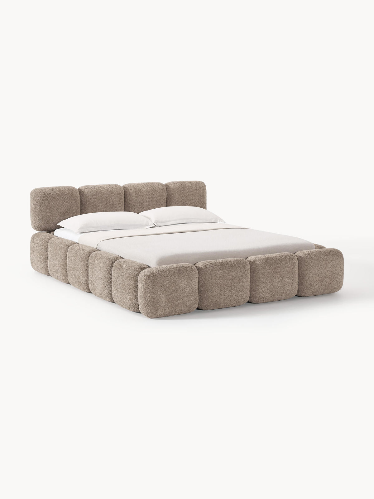 Taybris Teddy Bouclé Upholstered Bed