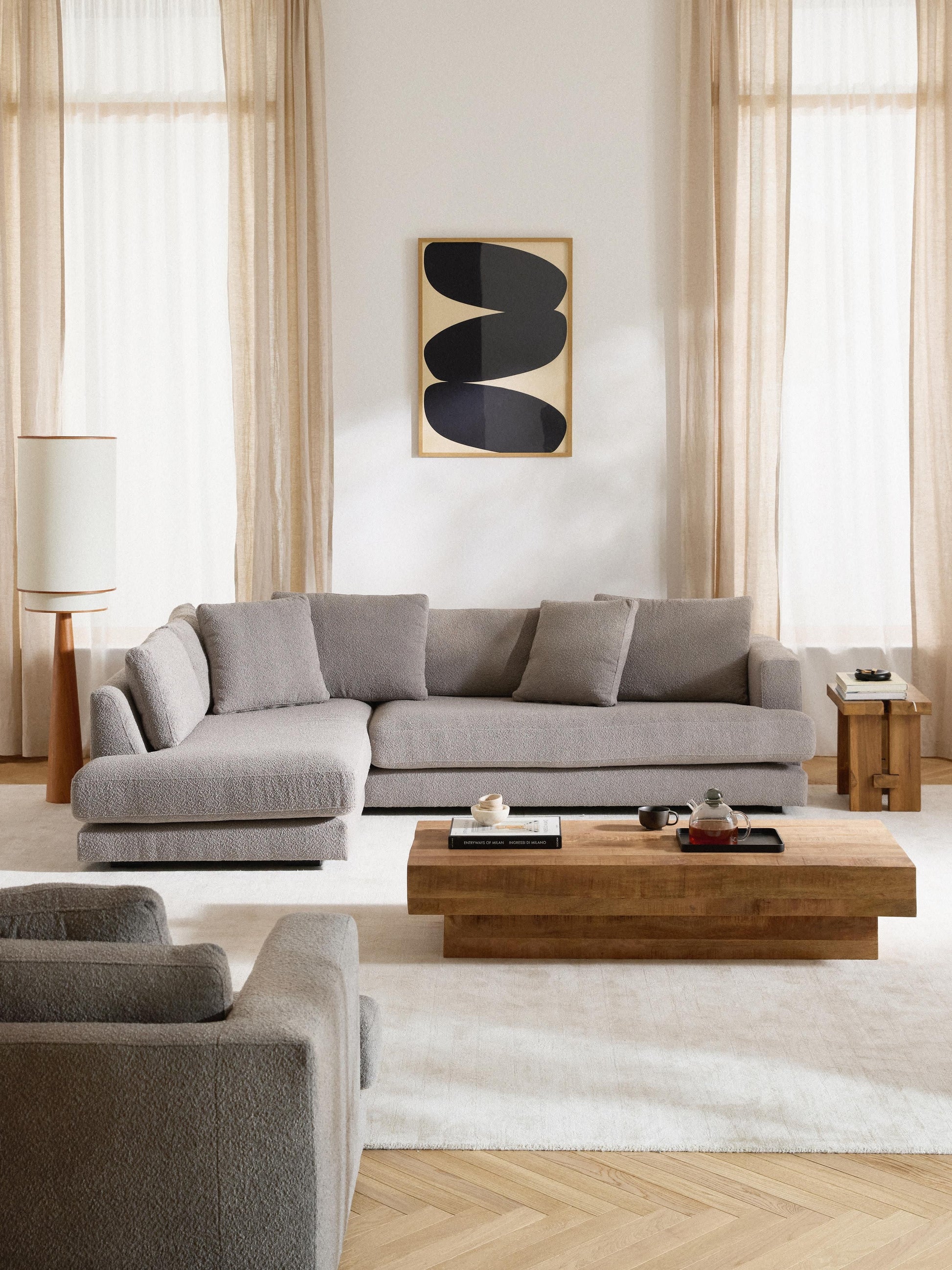 Tribolan Corner Sofa in Bouclé