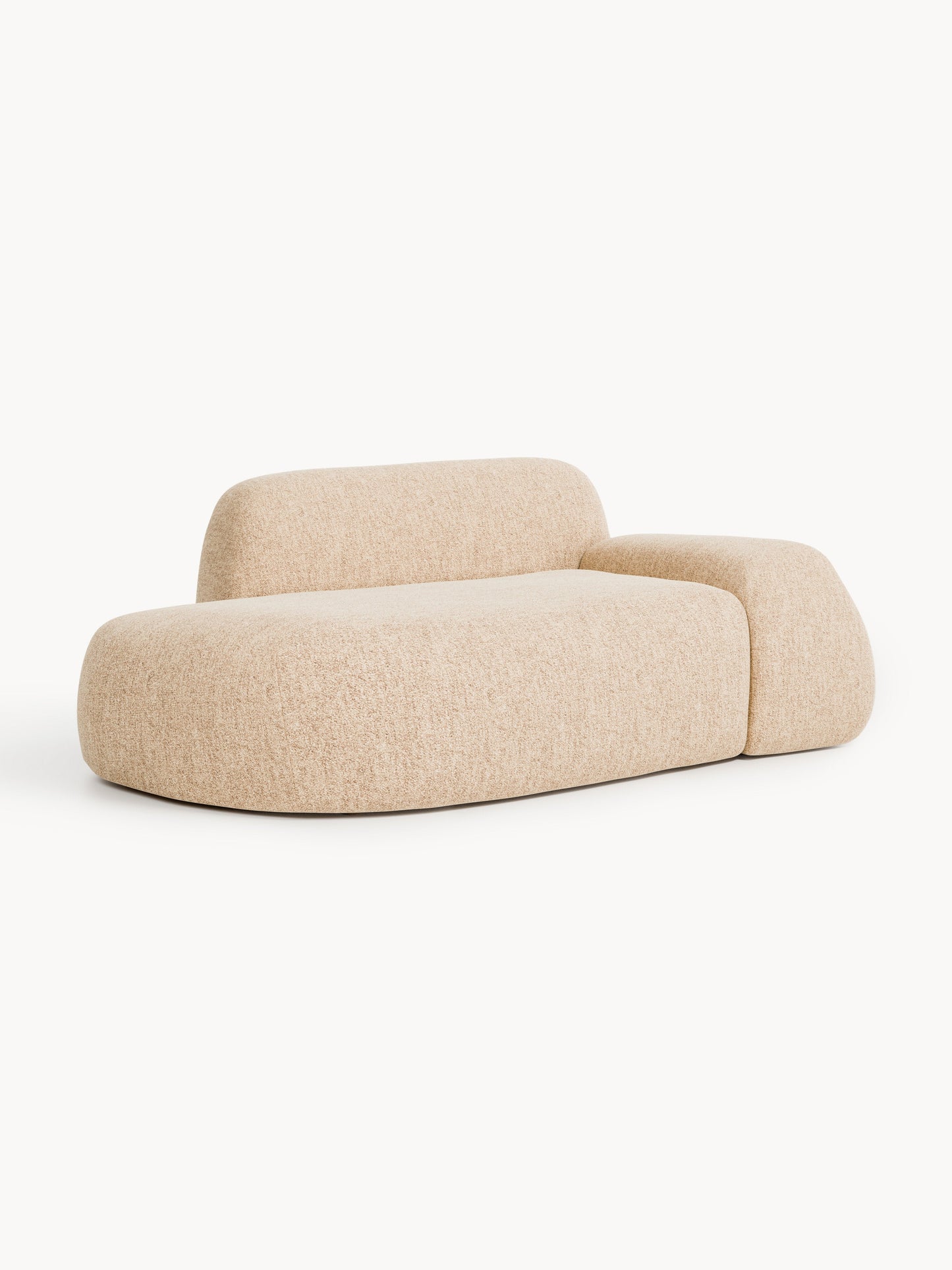 Wolgarth 2-Seater Bouclé Sofa with Chaise Longue