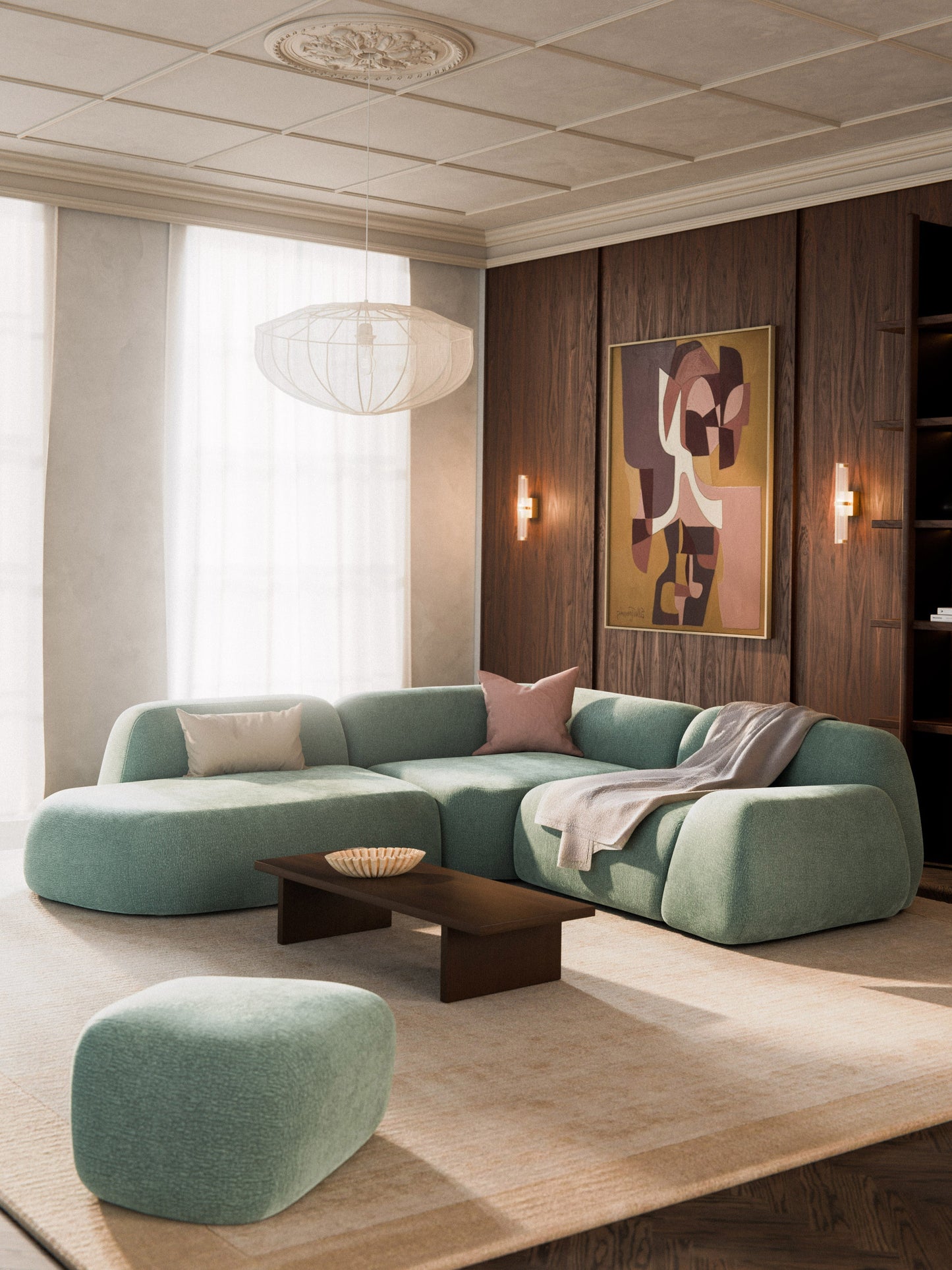 Wolgarth 4-Seater Modular Corner Sofa with Chaise Longue