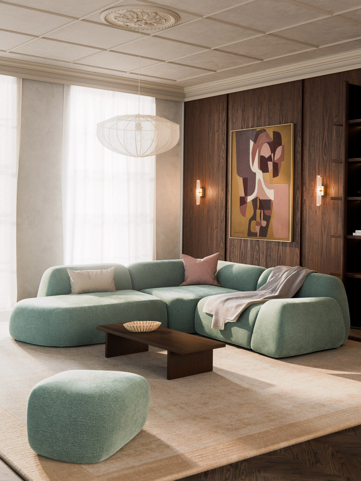 Wolgarth 4-Seater Modular Corner Sofa with Chaise Longue