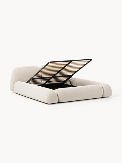 Wolgarth Bouclé Bed with Storage, Upholstered