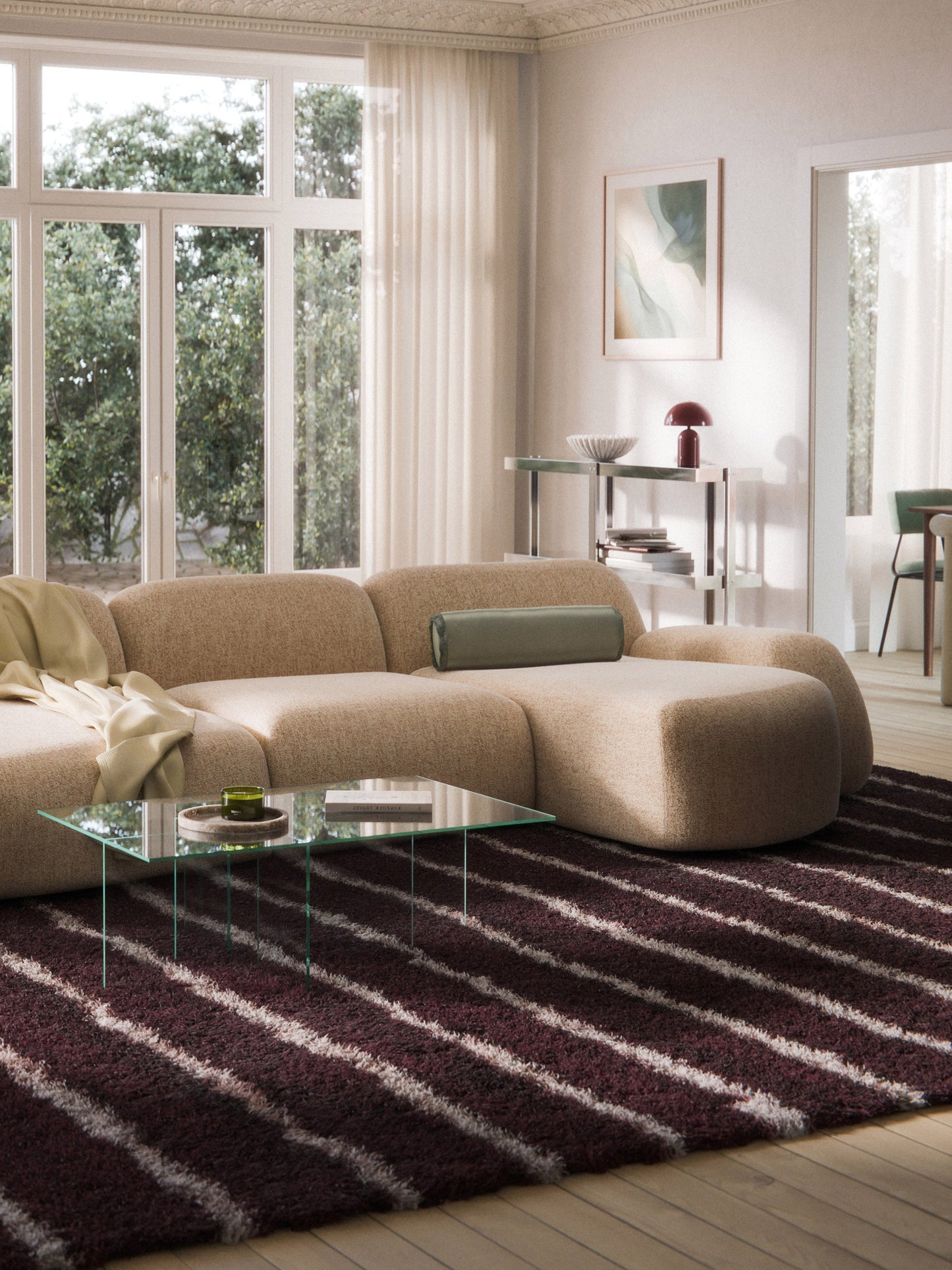Wolgarth Chaise Corner Module in Bouclé