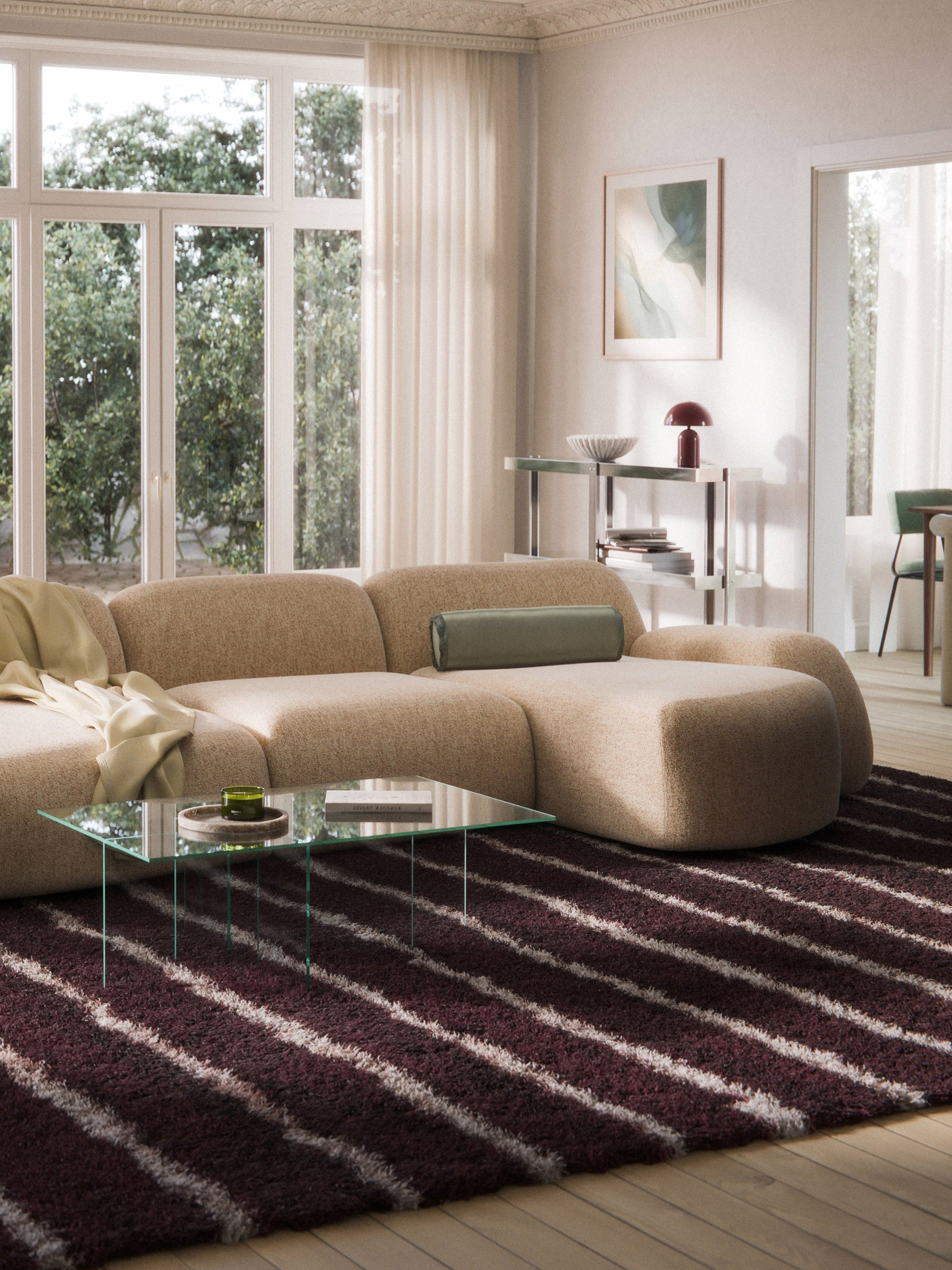 Wolgarth Chaise Corner Module in Bouclé