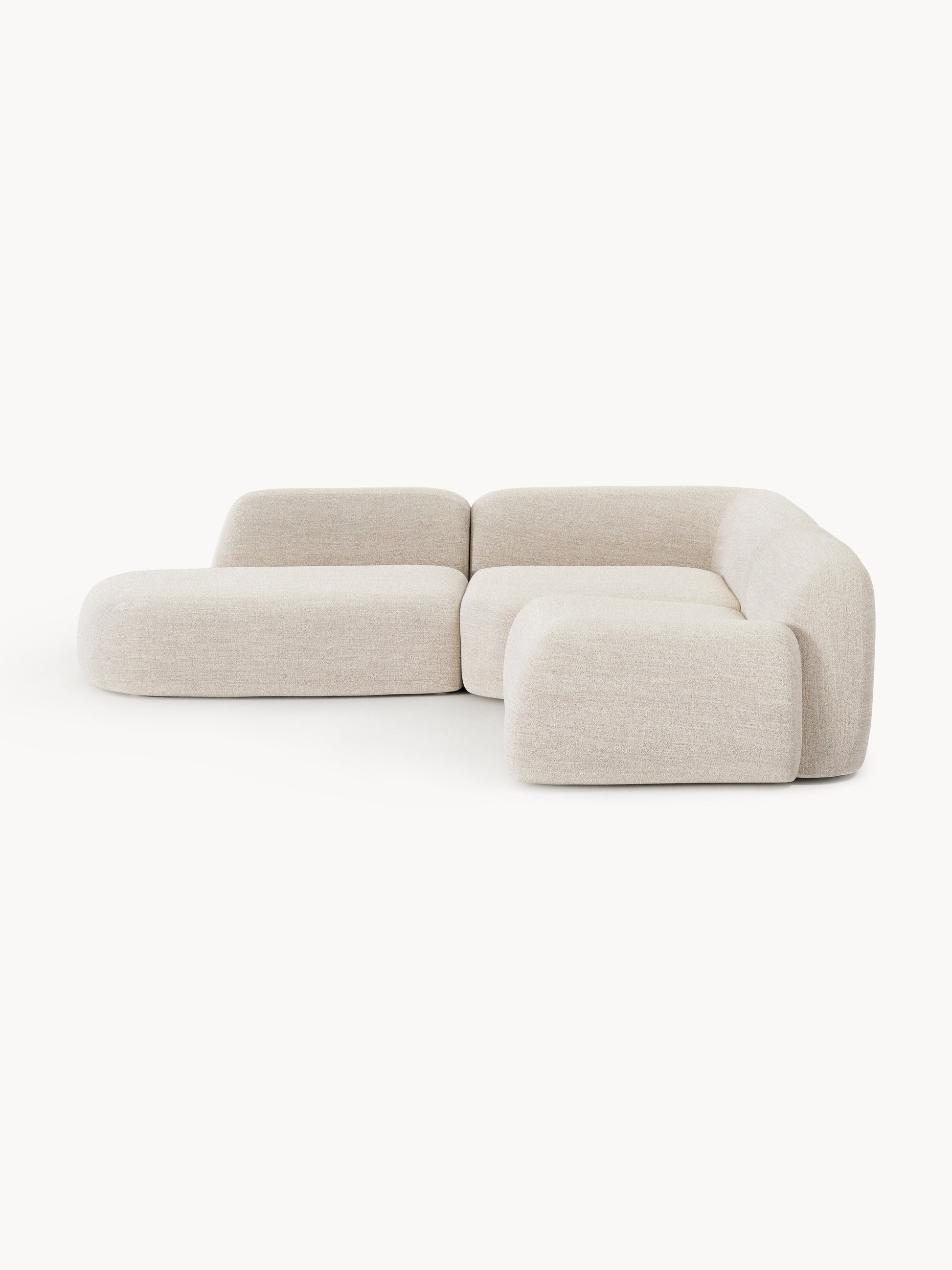 Wolgarth Modular Bouclé Corner Sofa (4-Seater) with Chaise Longue