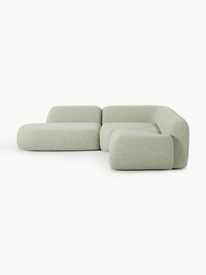 Wolgarth Modular Bouclé Corner Sofa (4-Seater) with Chaise Longue