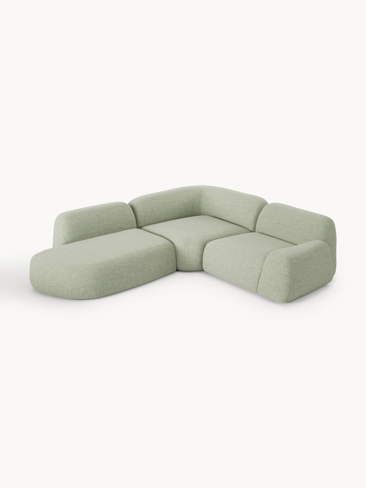 Wolgarth Modular Bouclé Corner Sofa (4-Seater) with Chaise Longue