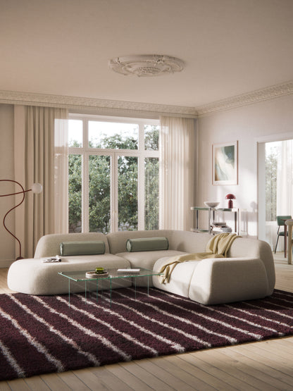 Wolgarth Modular Bouclé Corner Sofa (4-Seater) with Chaise Longue